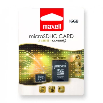 Maxell X-SERIES 16GB Micro SDHC + adapter Class 10 (90 MB/s) Maxell X-SERIES 16GB Micro SDHC + adapter Class 10 (90 MB/s)