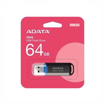 ADATA USB 2.0 PENDRIVE CLASSIC C906 64GB FEKETE