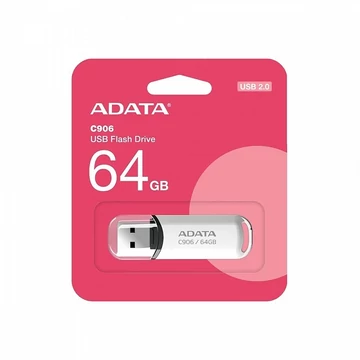 ADATA USB 2.0 PENDRIVE CLASSIC C906 64GB FEHÉR