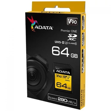 ADATA PREMIER ONE SDXC 64GB CLASS 10 UHS-II U3 290/260 MB/s