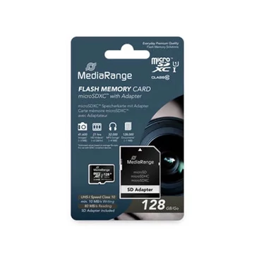 MEDIARANGE MICRO SDXC UHS-I CL10 MEMÓRIAKÁRTYA 512GB + ADAPTER [80MB/S]