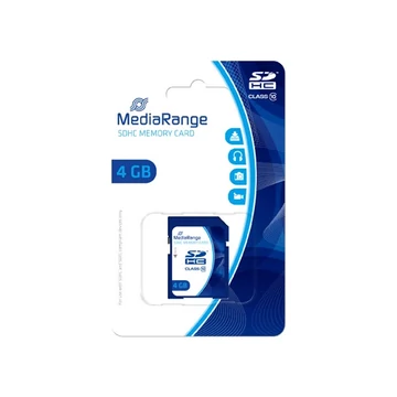MEDIARANGE SDHC CL10 MEMÓRIAKÁRTYA 4GB [20MB/S]