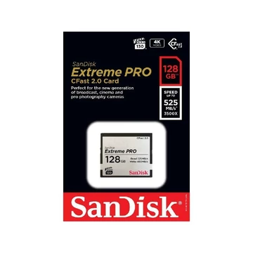 SANDISK COMPACT FLASH EXTREME PRO VPG-130 MEMÓRIAKÁRTYA 128GB (525 MB/s)