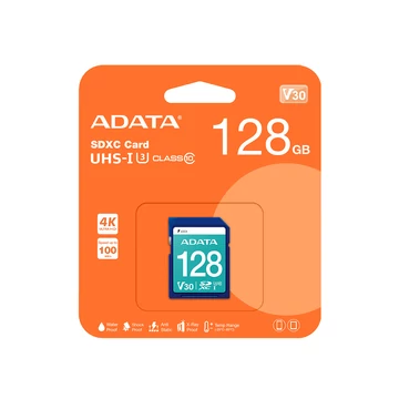 ADATA PREMIER PRO SDXC 128GB CLASS 10 UHS-I U3 V30 100/80 MB/s