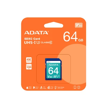 ADATA PREMIER PRO SDXC 64GB CLASS 10 UHS-I U3 V30 100/80 MB/s