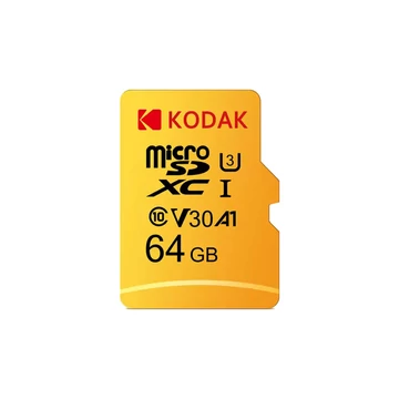 KODAK ULTRA YELLOW MICRO SDXC 64GB CLASS 10 UHS-I U3 A1 V30 100/80 MB/s