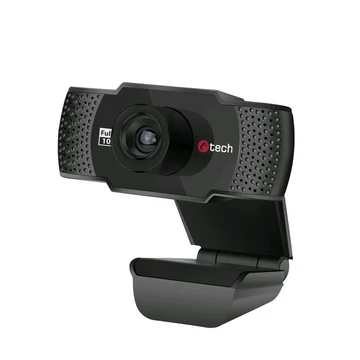 C-TECH CAM-11FHD FULL HD 1080p 30FPS WEBKAMERA BEÉPÍTETT MIKROFONNAL FEKETE 