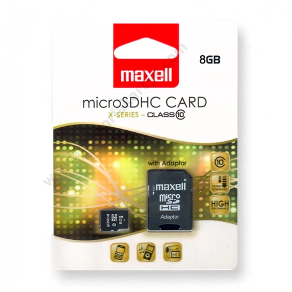 Maxell X-SERIES 8GB Micro SDHC + adapter Class 10 (50 MB/s)