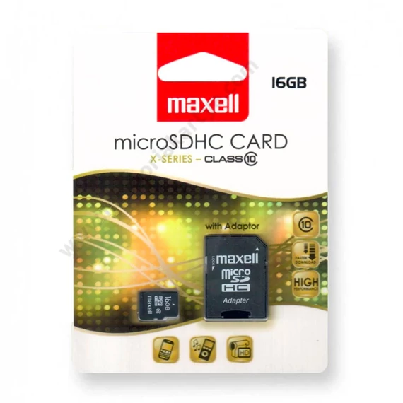 Maxell X-SERIES 16GB Micro SDHC + adapter Class 10 (90 MB/s)
