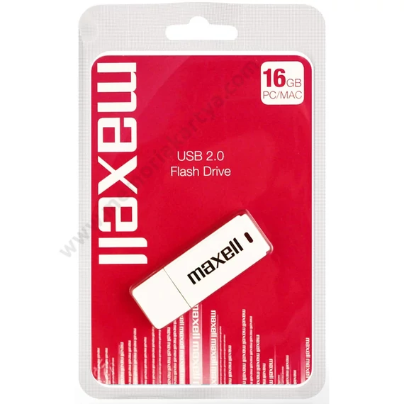 Maxell White 16GB Pendrive USB 2.0
