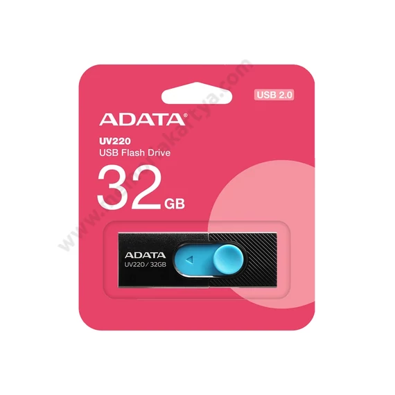 ADATA USB 2.0 PENDRIVE UV220 32GB FEKETE/KÉK