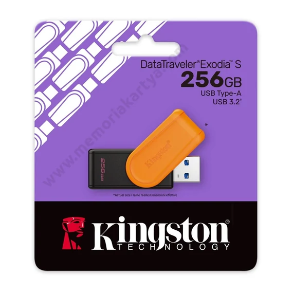 KINGSTON DATATRAVELER EXODIA S USB 3.2 GEN 1 PENDRIVE 256GB