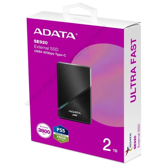 ADATA SE920 USB-C 3.2 KÜLSŐ SSD MEGHAJTÓ 2TB (3800/3700 MB/s)