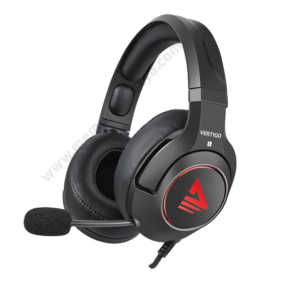 SAVIO VERTIGO 7.1 SURROUND GAMING FEJHALLGATÓ/HEADSET FEKETE/PIROS