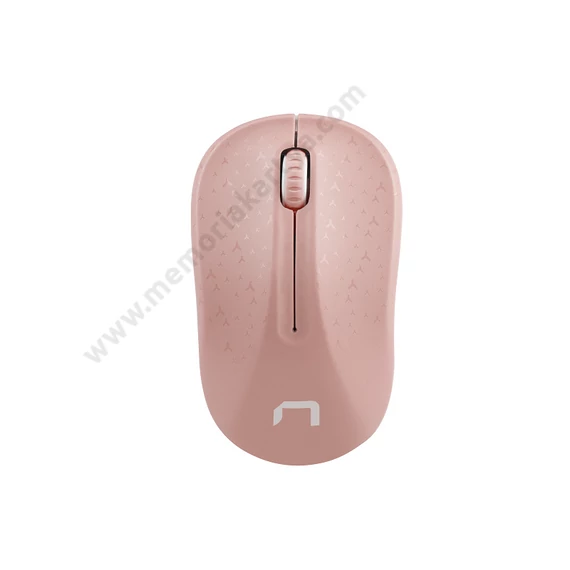 NATEC TOUCAN NMY-1652 VEZETÉK NÉLKÜLI OPTIKAI EGÉR 2,4GHZ 1600DPI RÓZSASZÍN/FEHÉR