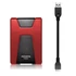 Kép 5/6 - ADATA USB 3.0 HDD 2,5 HD650 1TB PIROS
