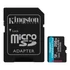 Kép 2/3 - KINGSTON CANVAS GO PLUS MICRO SDXC 256GB + ADAPTER CLASS 10 UHS-I U3 A2 V30 170/90 MB/s