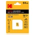 Kép 2/2 - KODAK ULTRA YELLOW MICRO SDXC 64GB CLASS 10 UHS-I U3 A1 V30 100/80 MB/s