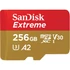 Kép 3/4 - SANDISK EXTREME MOBILE MICRO SDXC 256GB + ADAPTER CLASS 10 UHS-I U3 A2 V30 190/130 MB/s