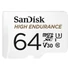 Kép 3/5 - SANDISK HIGH ENDURANCE MICRO SDXC 64GB + ADAPTER CLASS 10 UHS-I U3 V30 100/40 MB/s